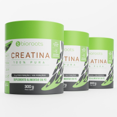 Kit 3 Creatinas 100% Pure 300g - Bioroots
