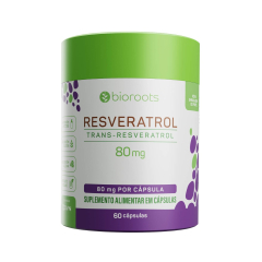 Resveratrol Grape Extract 80mg com 60 Unidades - Bioroots