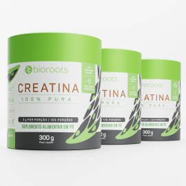Kit 3 Creatinas 100% Pure 300g - Bioroots