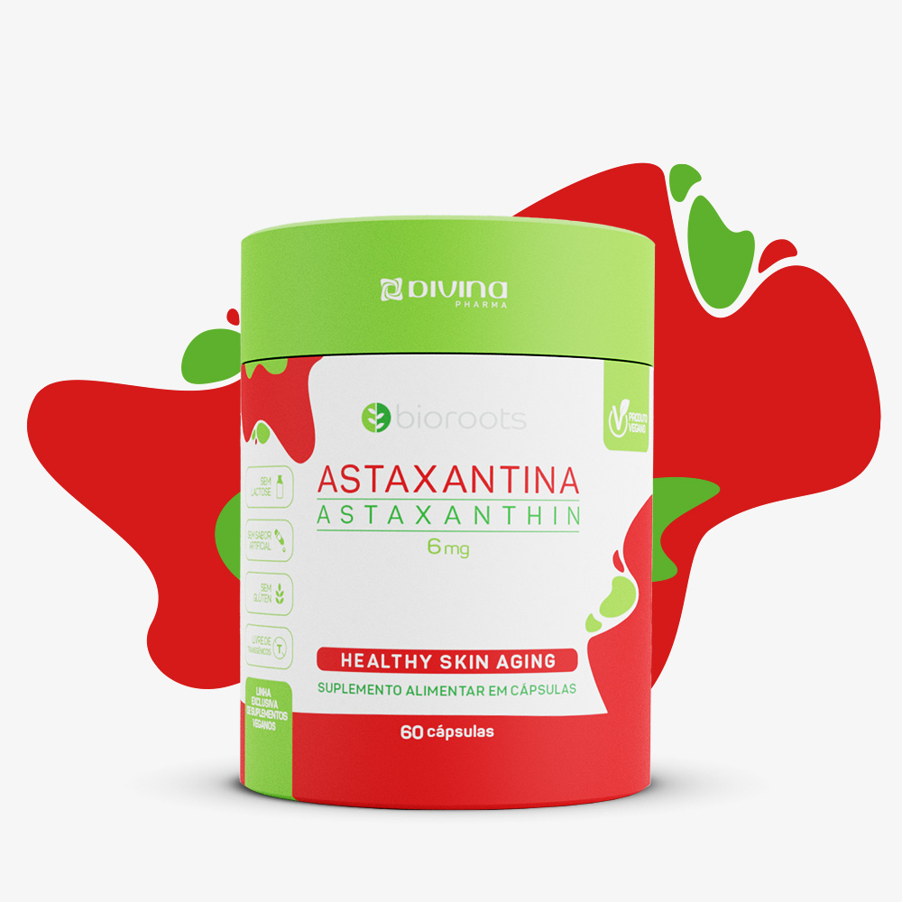Astaxantina 6mg com 60 Unidades Bioroots