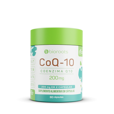 Coenzima Q10 200mg com 60 cápsulas - Bioroots