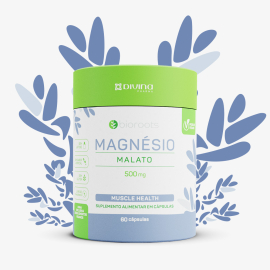 Magnésio Malato Vegan 500 mg com 60 comprimidos - Bioroots
